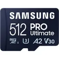 Produktbild: Micro SD 512GB Samsung PRO Ultimate microSDXC UHS-I inkl. Adapter