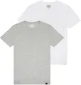 Produktbild: Wrangler Herren 2 Pack Tee Shirt, MID Grey Melee, XXL Große Größen