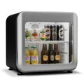 Produktbild: Klarstein Getränkekühlschrank Glastür Mini Kühlschrank 46 L Hausbar LED 0-10 °C