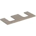 Produktbild: Geberit One Waschtisch-Platte 505335006 120 x 3 x 47 cm, Nussbaum hickory/Melamin Holzstruktur, Ausschnitt zweifach