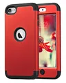 Produktbild: ULAK iPod 7 Hülle, iPod Touch 5/6 Hybrid Kratzfeste Schutzhülle 360 Grad Soft Silikon Stoßfest Bumper Case Cover für iPod Touch 5/6/7 Generation - Rot