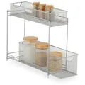 Produktbild: Relaxdays Metall Küchenschrank Organizer Weiß,Silber