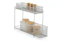 Produktbild: relaxdays Küchenregal Metall Küchenschrank Organizer, silber