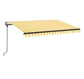 Produktbild: vidaXL Markise Markise Automatisch Einziehbar 350x250 cm Gelb und Weiß (1-St)