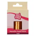 Produktbild: FunCakes Metallic Food Paint Gold: Erzeugen Sie metallische Effekte auf Fondant, Marzipan, Blütenpaste, Royal Icing und Kekse. 100% essbar, Halal, geeignet für Vegetarier und Veganer. 30 ml.