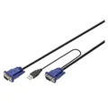 Produktbild: Digitus KVM Kabel USB für KVM Konsolen 3 m Computer-Adapter