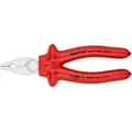 Produktbild: Knipex - 03 07 200 Kombizange tauchisoliert, VDE-geprüft verchromt 200 mm