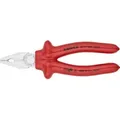 Produktbild: KNIPEX 03 07 200 Kombizange tauchisoliert, VDE-geprüft verchromt 200 mm