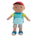 Produktbild: HABA Kuschelpuppe Gabriel – Weiche Stoffpuppe 25 cm, für Babys und Kleinkinder – Ohne Klett oder störende Nähte, ideal ab 6 Monaten – Perfekt für die Babyzeit – 2011849001