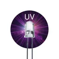 Produktbild: 100x LED Leuchtdiode 3mm UV ultraviolett Schwarzlicht Dioden rund LUMETHEUS