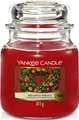 Produktbild: Yankee Candle Duftkerze Red Apple Wreath mittelgroß Glas 75h Brenndauer 411g