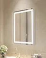 Produktbild: VEVOR LED-Badezimmerspiegel Vanity Mirror (50 x 70 cm), beschlagfreier Spiegel, stufenlos dimmbarer Badezimmerspiegel mit 3 Farbtemperaturen, wandmontierbar