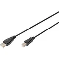 Produktbild: USB 2.0 Anschlusskabel USB-A (Stecker) > USB-B (Stecker) schwarz, 1,8 Meter