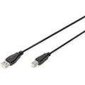 Produktbild: DIGITUS USB Anschlusskabel, Typ A - B St/St, 1.8m, USB 2.0 geeignet, sw