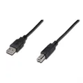 Produktbild: DIGITUS 1,8m USB Anschlusskabel A/St - B/St schwarz Verbindungskabel geschirmt