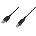 Produktbild: 1-80x DIGITUS USB 2.0 Anschlusskabel, USB-A - USB-B Stecker, 1,8 m