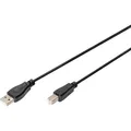 Produktbild: Digitus USB 2.0 Anschlusskabel USB-A (Stecker) > USB-B (Stecker), Kabel, schwarz