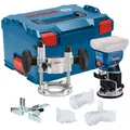 Produktbild: Bosch Akku-Kantenfräse GKF 18V-8 | Präzisionswerkzeug | Blau | inkl. Zubehör
