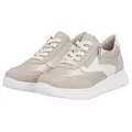 Produktbild: Remonte Keilsneaker Schnürschuh, Halbschuh, Casual-Sneaker mit seitlichem Reißverschluss beige 41 EU