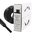 Produktbild: Schrumpfschlauch Schwarz 2:1 5m Rolle in Spenderbox 12,7mm auf 6,4mm ohne Kleber