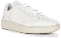 Produktbild: Damen Sneaker aus Leder Veja V 90 mit flachen Schnürsenkeln und seitlichem OT Lederlogo in Off Weiß – 3 Großbritannien - 36 EU - 5 US / Cremefarben