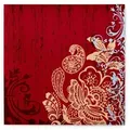 Produktbild: Sovie HOME Serviette Ellen in Bordeaux aus Linclass® Airlaid 40 x 40 cm, 12 Stück - Ornamente