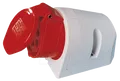 Produktbild: CEE-DOSE 3-16 - CEE-Steckdose, 400V, 16A, rot, Aufputz