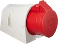 Produktbild: Kopp 101600002 CEE Wandsteckdose, 5-polig, 16 A, 400 V, rot, Wand-Steckdose