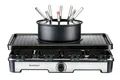 Produktbild: SilverCrest Fondue Raclette Grill SRGF 1400 Grillplatte schmal 1.400 Watt