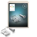 Produktbild: Hue Flux LED-Strip Light-Befestigungswinkel, Zubehör, Flexible Innenbeleuchtung, Einfache Installation, Robuste transparente Clips, Schrauben und Klebeband im Lieferumfang enthalten, 10er-Pack