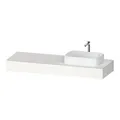 Produktbild: Duravit Konsole Qatego 160x55x17cm, w matt, 1 Ausschn, Beck. re