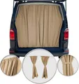 Produktbild: Maß Gardinen Sonnenschutz für Peugeot Boxer H2 Heckklappe Vorhänge Beige