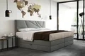 Produktbild: TRADA Verde Lux Boxspringbett 160 x 200 mit Bettkasten mit Topper Grau