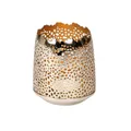Produktbild: Lambert - Windlicht, Teelichthalter - SONAM - rund - klein - vernickelt - Gold - Höhe 10 cm - Ø 11 cm