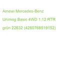 Produktbild: Amewi Mercedes-Benz Unimog Basic 4WD 1:12 RTR grün 22632 (4260768519152)