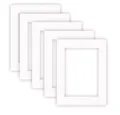 Produktbild: nielsen Conservation Passepartout Karton 1,5 mm | 5er Set | Außenformat 30x40 cm für Bildformat 20,5x29,5 cm (DIN A4) | Reinweiß (hellweiß) | glatte Oberfläche