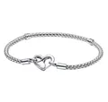 Produktbild: Pandora Armband Propracovaný støíbrný náramek Moments srdce 592453C00 - Länge: 17 cm