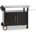 Produktbild: BBQ-Toro Grillwagen 103,5 x 59 x 81 cm, Silber/Schwarz Grilltisch mit großer Arbeitsfläche - Silber/Schwarz