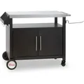 Produktbild: Grillwagen 103,5 x 59 x 81 cm, Silber/Schwarz Grilltisch mit großer Arbeitsfläche - Bbq-toro