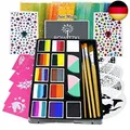 Produktbild: Bowitzki Professionelles Gesichtsbemalungs-Set für Kinder und Erwachsene, 12 x