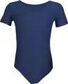Produktbild: Aquarti Mädchen Kurzarm Ballettanzug Einfarbig, Farbe: Dunkelblau, Größe: 158