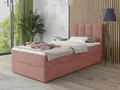 Produktbild: Boxspringbett Star Mini mit Bettkasten, Bonell-Matratze und Topper - Einzelbett mit Matratzentopper, Polsterbett, Bett, Schlafzimmer, Jugendzimmer (Pink (Kronos 29), 80 x 200 cm)