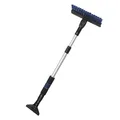 Produktbild: PETEX Teleskop Schneebesen/Eiskratzer mit Gummilippe, schwenkbar, 58-86 cm, blau
