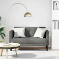 Produktbild: vidaXL Zweisitzer-Sofa Dunkelgrau 111 cm Stoff