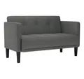 Produktbild: vidaXL Sofa Zweisitzer-Sofa Dunkelgrau 111 cm Stoff, 1 Teile