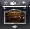 Produktbild: KAISER Einbaubackofen EH 6355 Em Sil mit 1-fach-Teleskopauszug, Retro Elektro Einbau Backofen Autark 60 cm 67L 8 Funktionen in Schwarz
