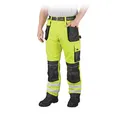 Produktbild: Warnschutzhose mit Reflektionsstreifen orange neon gelb Arbeitshose Warnschutz Reflektionsstreifen 54 neongelb