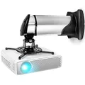 Produktbild: Duronic PB10XM Beamer Halterung, Projektor Deckenhalterung, Universal Wandhalterung, Halterung für Video-Projektor, drehbar und schwenkbar, Heimkino, Traglast bis zu 15 kg, 360° Rotation