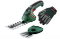 Produktbild: Bosch Isio 060083310C Akku-Gras- und Strauchscheren-Set 3.6V mit Handschuhe