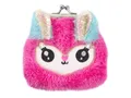 Produktbild: süße flauschige pinke Hase Knipsbörse für Kinder